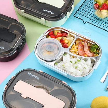 Vivolux | Edelstahl auslaufsichere Lunchbox Behälter