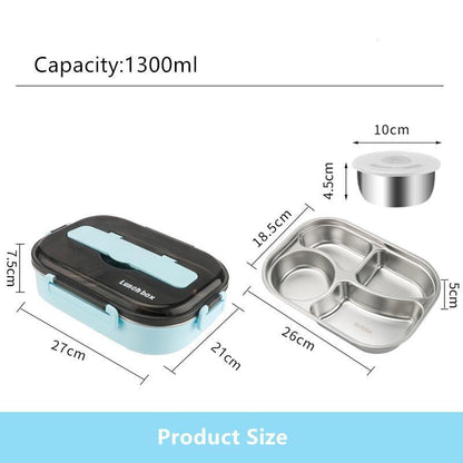 Vivolux | Edelstahl auslaufsichere Lunchbox Behälter