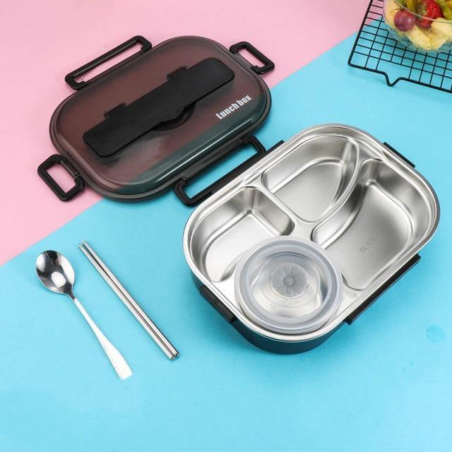 Vivolux | Edelstahl auslaufsichere Lunchbox Behälter