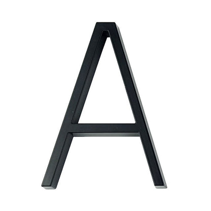 Vivolux | Royelux Moderne Hausnummern - Rostfreies Zinklegierung, Schwarze Oberfläche, 5" Hoch