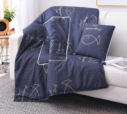 Vivolux | 2In1 Bunt Cartoon Kopfkissen Decke