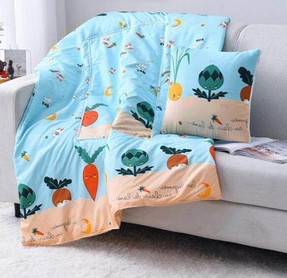 Vivolux | 2In1 Bunt Cartoon Kopfkissen Decke
