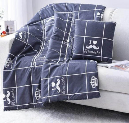 Vivolux | 2In1 Bunt Cartoon Kopfkissen Decke