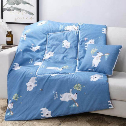 Vivolux | 2In1 Bunt Cartoon Kopfkissen Decke