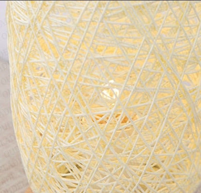 Vivolux | Tischlampe aus Rattan holz