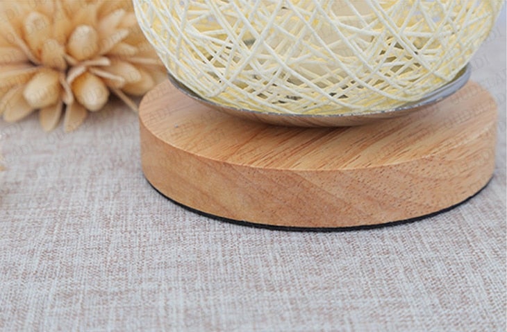 Vivolux | Tischlampe aus Rattan holz