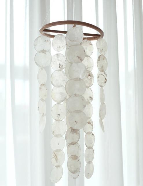 Vivolux | ShellDreams Handgefertigtes Babyzimmer Windspiel | Muschel-Mobile | Beruhigende Klänge