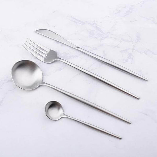 Vivolux | Modernes Silberbesteck Utensilienset