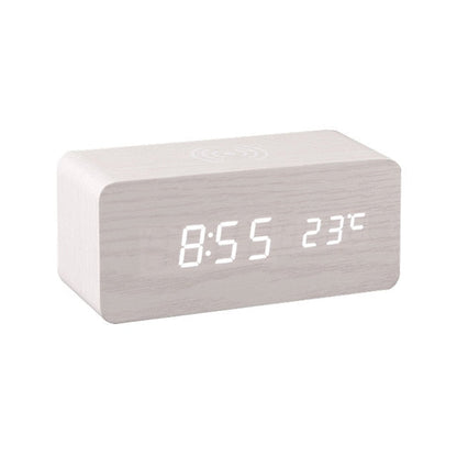 Vivolux | Moderner Holz-Wireless-Lade-Wecker