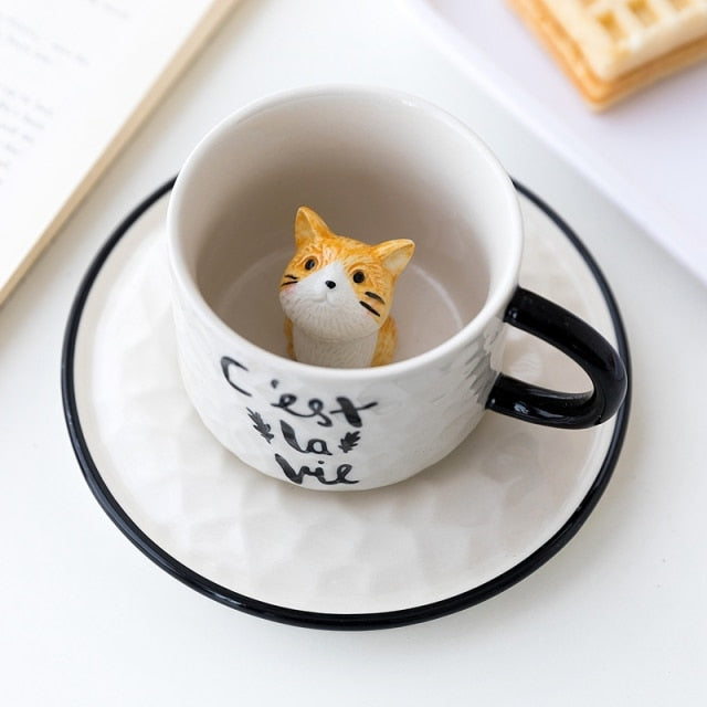 Vivolux | Versteckte Katze Keramiktasse