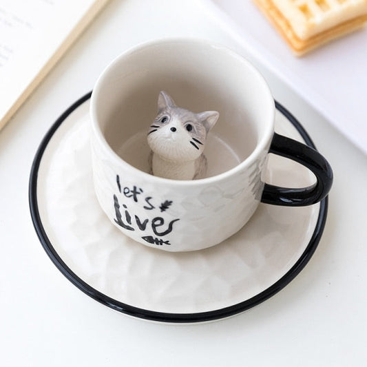 Vivolux | Versteckte Katze Keramiktasse