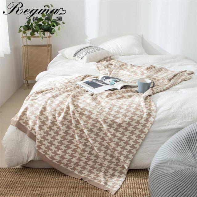 Vivolux | PlaidLuxe Houndstooth Kuscheldecke | Kariertes Design | Weich & Gemütlich | Verschiedene Größen