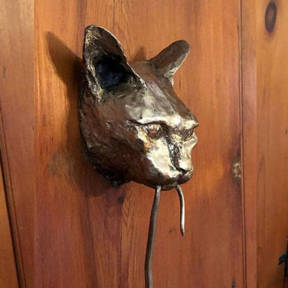 Vivolux | Kreativer Katze und Maus Metall Türklopfer