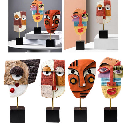 Vivolux | Abstract Pop Art Gesicht Home Skulptur
