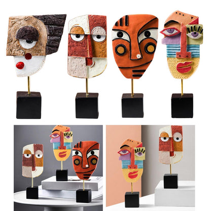 Vivolux | Abstract Pop Art Gesicht Home Skulptur