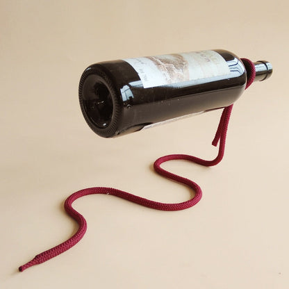 Vivolux | RopeElegance Hängendes Seil-Weinregal | Stilvolle Weinaufbewahrung | Einzigartiges Design für Zuhause