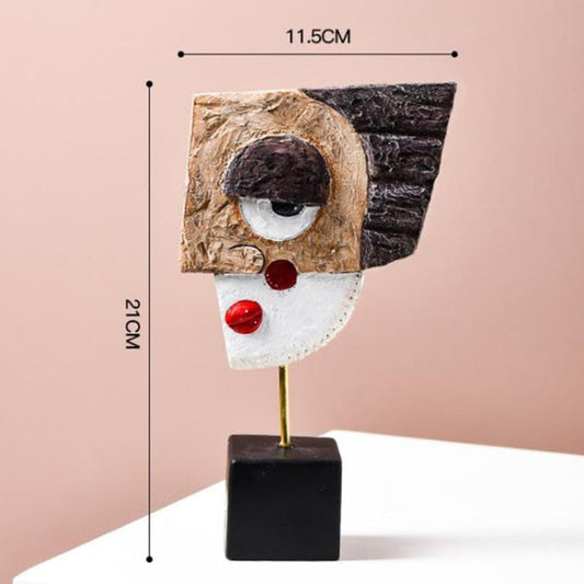 Vivolux | Abstract Pop Art Gesicht Home Skulptur