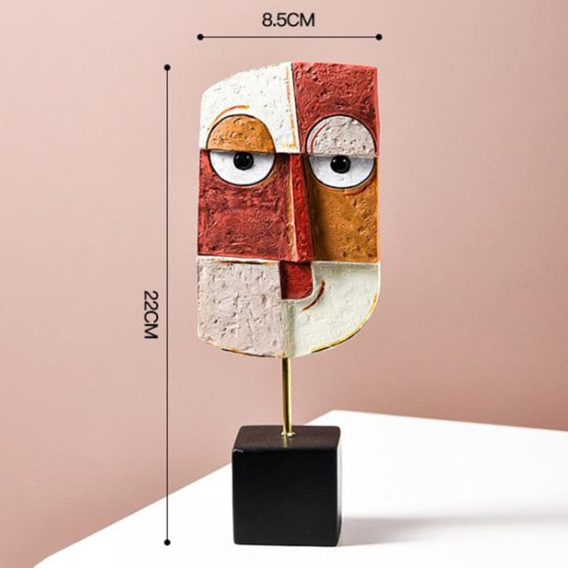 Vivolux | Abstract Pop Art Gesicht Home Skulptur