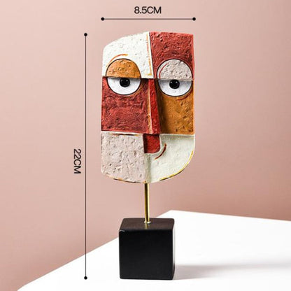 Vivolux | Abstract Pop Art Gesicht Home Skulptur
