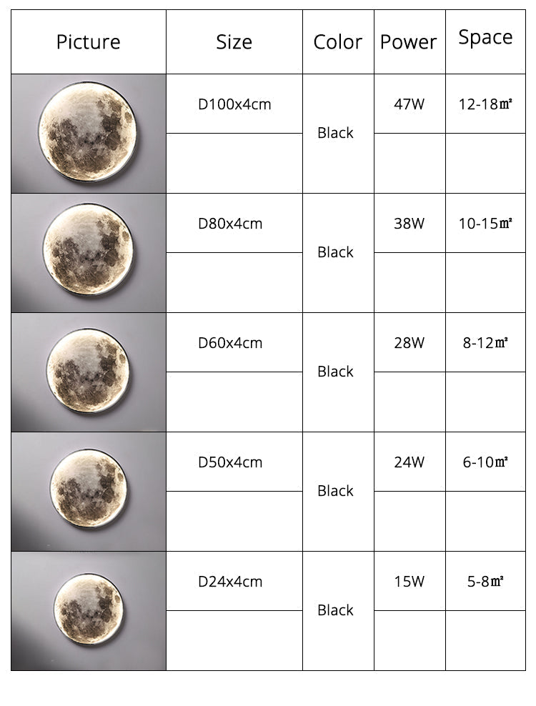 Vivolux | 3D LED Mond oder Erde Decken- oder Wandleuchte