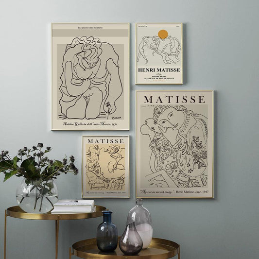 Vivolux | Henri Matisse Picasso Abstrakte Leinwand