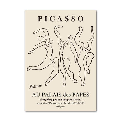 Vivolux | Henri Matisse Picasso Abstrakte Leinwand