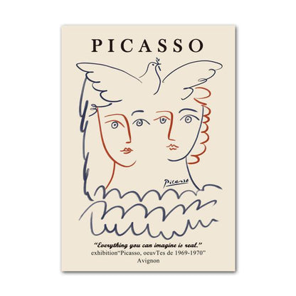 Vivolux | Henri Matisse Picasso Abstrakte Leinwand