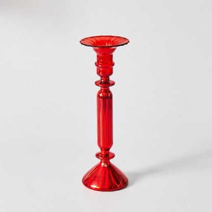Vivolux | Kirsche Rote Glas Stabkerzenhalter & Vasen