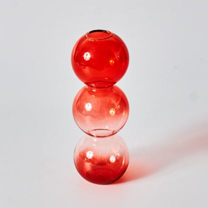 Vivolux | Kirsche Rote Glas Stabkerzenhalter & Vasen