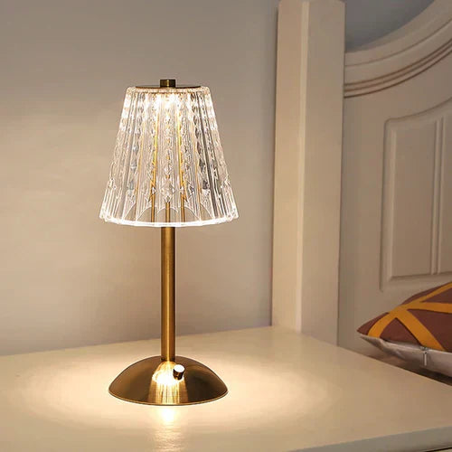 Vivolux | – Goldkristall-Tischlampe