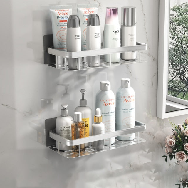 Vivolux | Metall Saugnapf Badezimmerregale