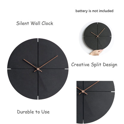 Vivolux | Elegante nordische minimalistische Holz Wand Uhr