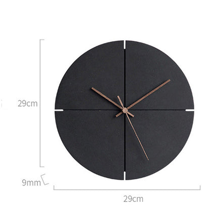 Vivolux | Elegante nordische minimalistische Holz Wand Uhr
