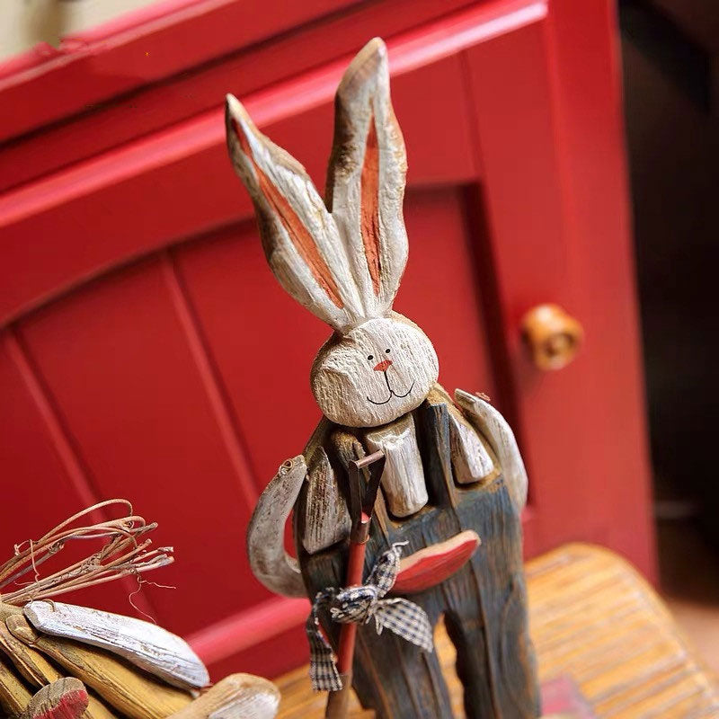 Vivolux | Holz Retro Ostern Hase Außen Ornament