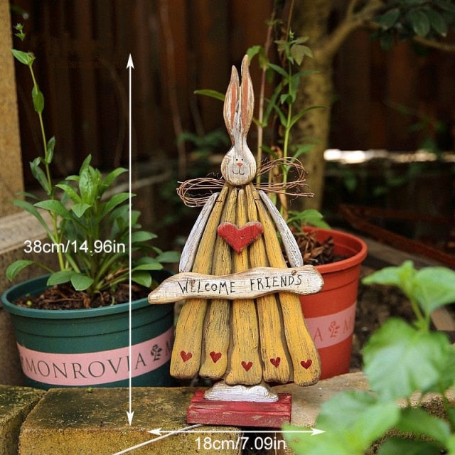 Vivolux | Holz Retro Ostern Hase Außen Ornament