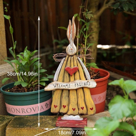 Vivolux | Holz Retro Ostern Hase Außen Ornament
