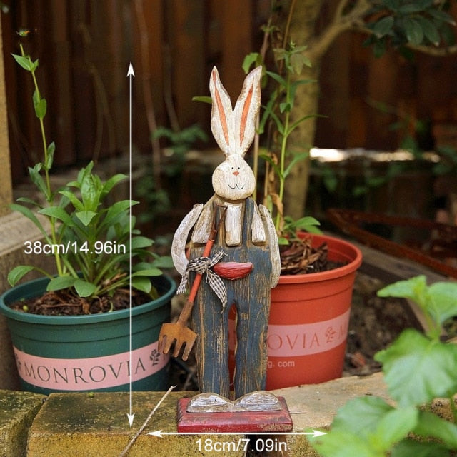 Vivolux | Holz Retro Ostern Hase Außen Ornament