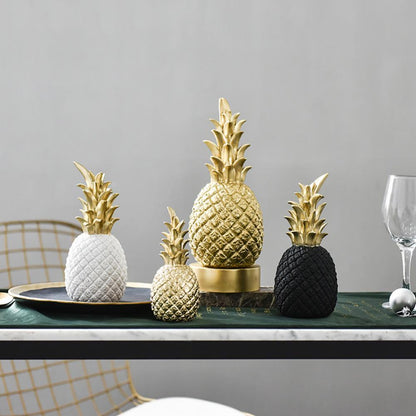Vivolux | PineLux Glänzende Ananas Dekofigur | Modernes Design | In 3 Farben & Größen erhältlich