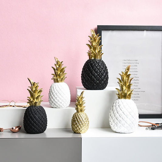 Vivolux | PineLux Glänzende Ananas Dekofigur | Modernes Design | In 3 Farben & Größen erhältlich