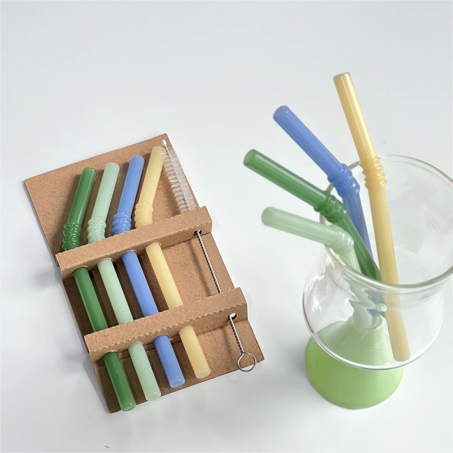Vivolux | Glasstrohhalm - Set aus 4