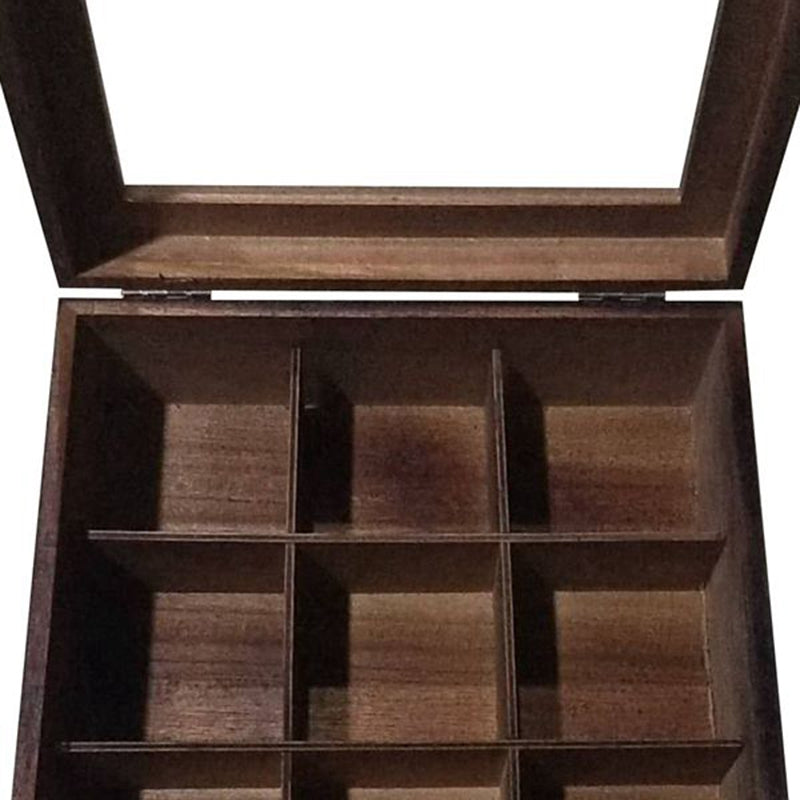 Vivolux | Large Grid Caddy Holz Tee Aufbewahrungsbox
