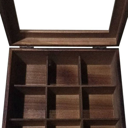 Vivolux | Large Grid Caddy Holz Tee Aufbewahrungsbox