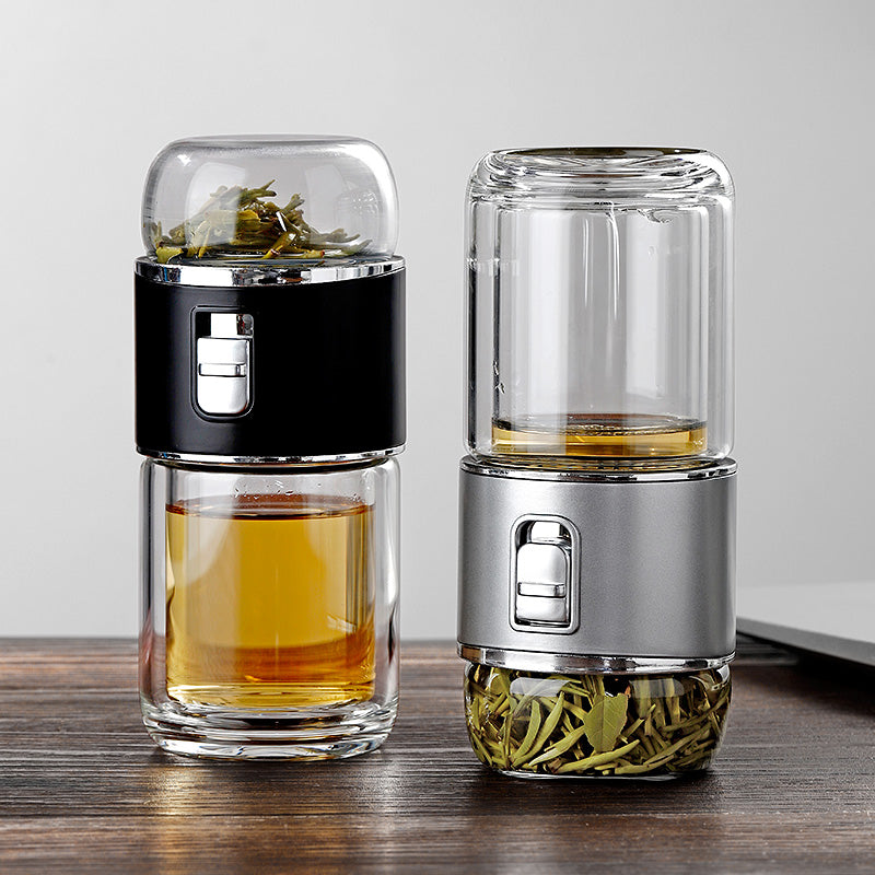 Vivolux | Doppelglas Tee-Infuser Thermosflasche