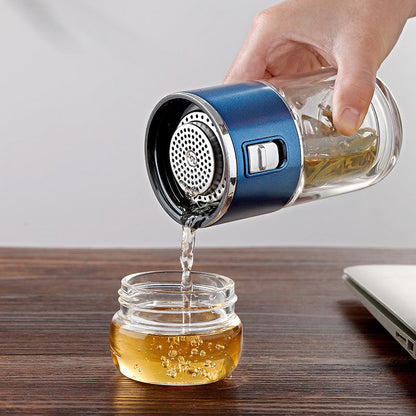 Vivolux | Doppelglas Tee-Infuser Thermosflasche