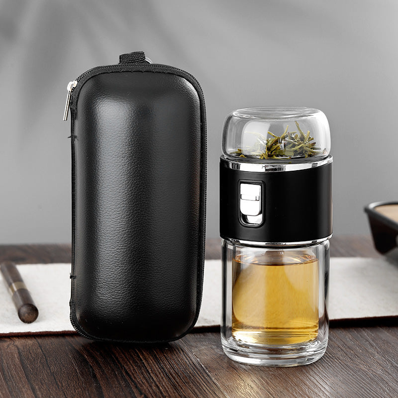 Vivolux | Doppelglas Tee-Infuser Thermosflasche