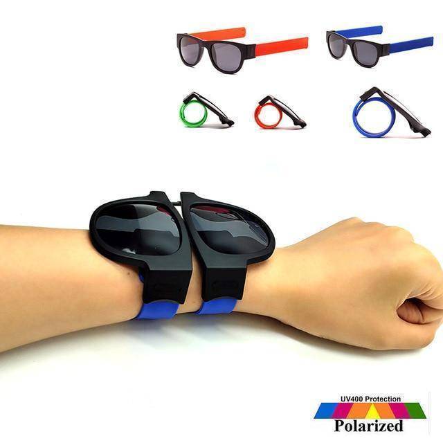 Vivolux | Slap-Sonnenbrille polarisiert Slappable Wrap-Armband Sonnenbrille Armband Faltbrille