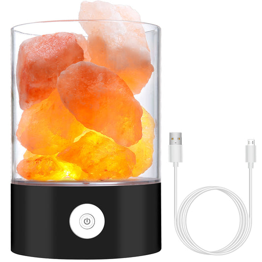 Vivolux | Himalayan Salt Schreibtischlampe & Luftreiniger Weiß