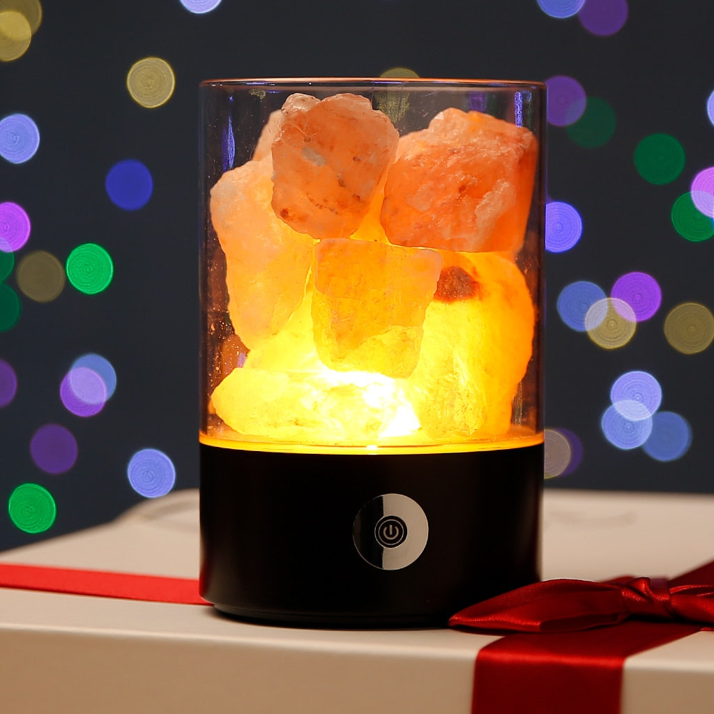 Vivolux | Himalayan Salt Schreibtischlampe & Luftreiniger Weiß
