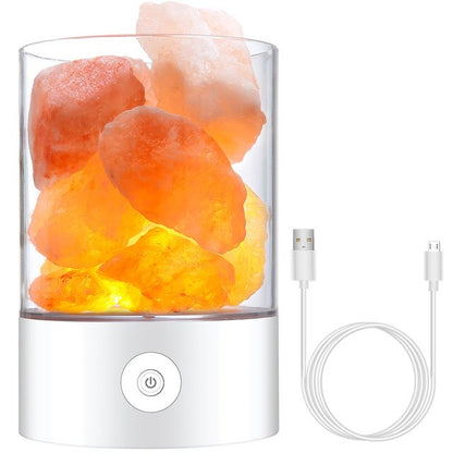Vivolux | Himalayan Salt Schreibtischlampe & Luftreiniger Weiß