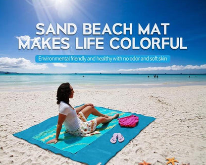 Vivolux | XXL Sandfreies Strandtuch | Zandsheet | 200x200